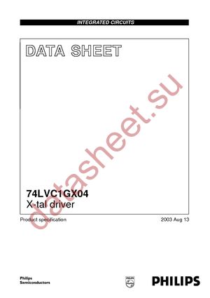 74LVC1GX04GV,125 datasheet  